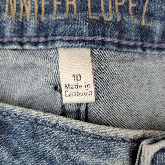 Jennifer Lopez Skinny Jeans size 10 Womens Embroidered Flower Details  JH1697360 - Picture 7 of 7